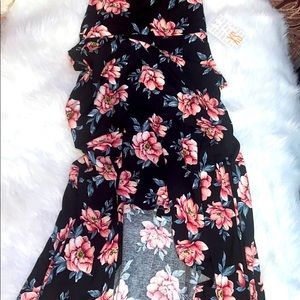 Long floral skirt